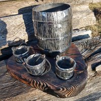 Weinregal, Weinhalter, Weinständer, Mittelalterliches Kochgeschirr, Edelstahl, 11 Jahre Jubiläum von FamiliesBlacksmith