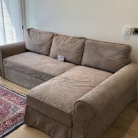 Backabro Sofabett Bezug Mit Chaise Lounge, Sofabezug Handgemacht Mehreren Farb- Und Stoffoptionen - Speziell Für Backabro Angefertigt von FamilyCoverLab