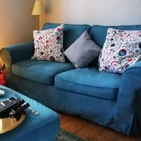 Ektorp 2-Sitzer Sofa Bezug Slipbezug Handgemacht Mit Mehreren Farb- Und Stoffoptionen - Passgenau Für Die Ektorp Couch von FamilyCoverLab