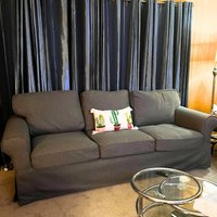 Ektorp 3-Sitzer Sofa Bettbezug Slipbezug Handgefertigt Mit Mehreren Farb - Und Stoffoptionen Passgenau Für Die Ektorp Couch von FamilyCoverLab