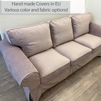 Ektorp 3-Sitzer-Sofa Bezug Slipcover Handgemacht Mit Mehreren Farb - Und Stoffoptionen Passgenau Für Die Ikea Ektorp Couch von FamilyCoverLab