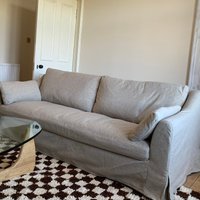 Farlov 3-Sitzer Sofa Bezug Slipbezug Handgemacht Mit Mehreren Farb- Und Stoffoptionen - Passgenau Für Die Farlov-Modellcouch von FamilyCoverLab