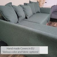 Holmsund Ecksofa Bettbezug Bezug, Handgefertigt Mit Mehreren Farb- Und Stoffoptionen - Passgenau Für Die Ikea Holmsund Couch von FamilyCoverLab