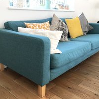 Karlanda 2-Sitzer Sofa Bett Bezug Slipbezug Handgemacht Mit Mehreren Farb- Und Stoffoptionen - Passgenau Für Ikea Karlanda Sofabett von FamilyCoverLab