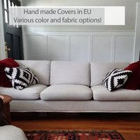 Karlanda 3-Sitzer-Sofabezug Slipbezug Handgefertigt Mit Mehreren Farb- Und Stoffoptionen - Passgenau Für Die Ikea Karlanda Couch von FamilyCoverLab