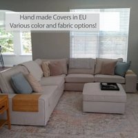 Kivik 5-Sitzer Ecksofa | 2 + 3 Bezug Handgefertigt Mit Mehreren Farb- Und Stoffoptionen - Maßgeschneidert Für Die Ikea Kivik Couch von FamilyCoverLab