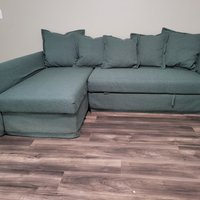 Maßgeschneiderter Ersatz Für Holmsund Ecksofa Handgefertigter Holmsund Sofa Bezug Mit Mehreren Farb - Und Stoffoptionen von FamilyCoverLab