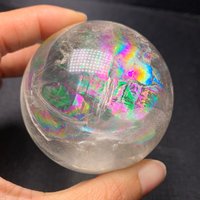 Regenbogen 62mm Natürliche Klare Quarz Kristall Kugel-344G von FamilyOfCrystal