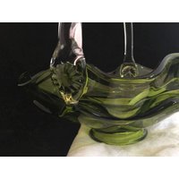 Jahrgang Grün Viking Glas Korb Jahrgang Grün Viking Glas Korb von FamilyTreasuresFinds