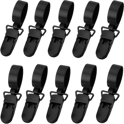 10 Stück Gartenflaggen-Clips und Stopper gegen Wind – robuste Fahnenmast-Clips zum Fixieren kleiner Gartenflaggen, winddichte Flaggenstopper für Gartenflaggenhalter, verhindern, dass Flaggen weggeweht von Fampery
