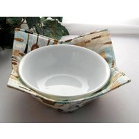 Mikrowellenschale Topfhalter Küchenutensilien Tischbeschützer Küchenaccessoire Finger Sparer Unikat Geschenk Küche Dekor Haushaltswaren Baumwolle von FamtasticCrafts