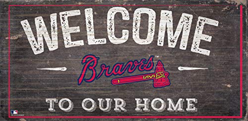 Fan Creations Atlanta Braves Holzschild, 30,5 x 15,2 cm von LA Auto Gear