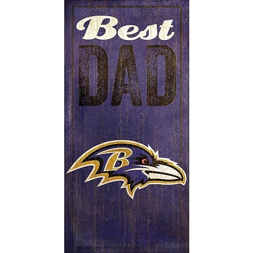 Fan Creations Schild Baltimore Ravens Best Dad, farbenreiche von Fan Creations