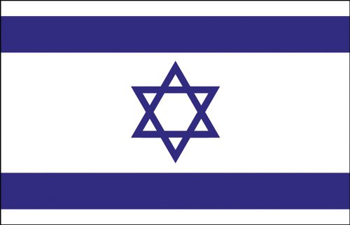 Fan-O-Menal Autoscheibenfahne - Israel - Gr. ca. 40x30cm - 78069 - Flagge mit Klemmstab - Autoländerfahne von Fan-O-Menal