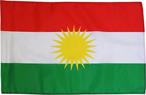 Fan-O-Menal Deko-Länderflagge - Kurdistan - Gr. ca. 150 x 90 cm - 80190 - Jumboflagge Länderfahne von Fan-O-Menal