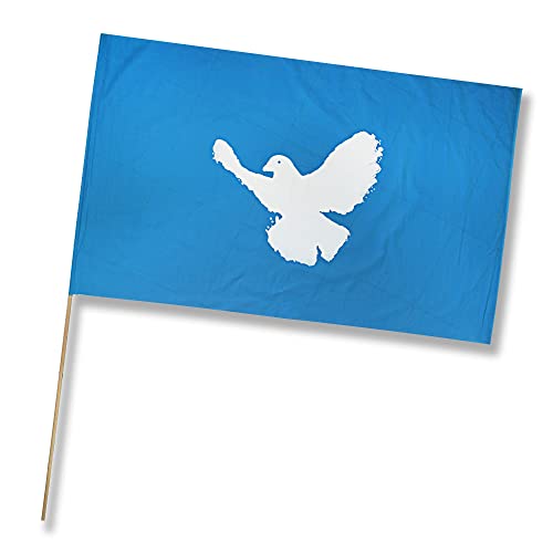 Fan-O-Menal Stockfahne - Friedenstaube - Gr. ca. 45x29cm - 07965 - Flagge mit Holzstock Fan-O-Menal Stockfahne - Friedenstaube - Gr. ca. 45x29cm - 07965 - Flagge mit Holzstock von Fan-O-Menal