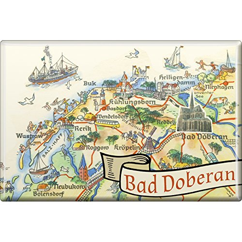 Küchenmagnet - Bad Doberan - Gr. ca. 8 x 5,5 cm - 38136 - Magnet von Fan-O-Menal