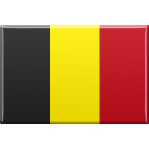 Küchenmagnet - Belgien - Gr. ca. 8 x 5,5 cm - 38933 - Magnet von Fan-O-Menal