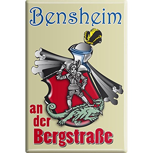 Küchenmagnet - Bensheim an der Bergstarße - Gr. ca. 8 x 5,5 cm - 38784 - Magnet von Fan-O-Menal