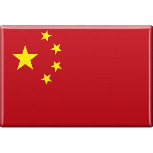 Küchenmagnet - Länderflagge China - Gr.ca. 8x5,5 cm - 38027 - Magnet von Fan-O-Menal