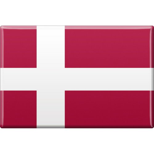 Küchenmagnet - Länderflagge Dänemark - Gr. ca. 8x5,5 cm - 38028 - Magnet von Fan-O-Menal