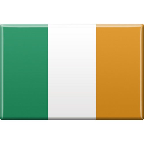 Küchenmagnet - Länderflagge Irland - Gr.ca. 8x5,5 cm - 38021 - Magnet von Fan-O-Menal