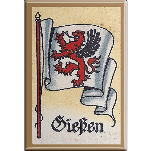 Küchenmagnet - Wappen Gießen - Gr. ca. 8 x 5,5 cm - 37524 - Magnet Kühlschrankmagnet von Fan-O-Menal