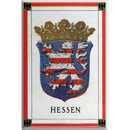 Küchenmagnet - Wappen Hessen - Gr. ca. 8 x 5,5 cm - 38796 - Magnet Kühlschrankmagnet von Fan-O-Menal