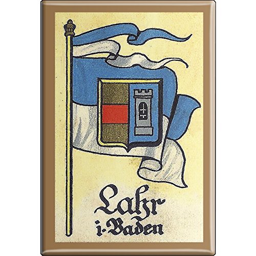 Küchenmagnet - Wappen Lahr - Gr. ca. 8 x 5,5 cm - 37535 - Magnet Kühlschrankmagnet von Fan-O-Menal