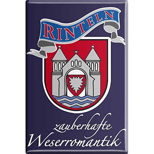 Küchenmagnet - Wappen Rinteln - Gr. ca. 8 x 5,5 cm - 38785 - Magnet Kühlschrankmagnet von Fan-O-Menal