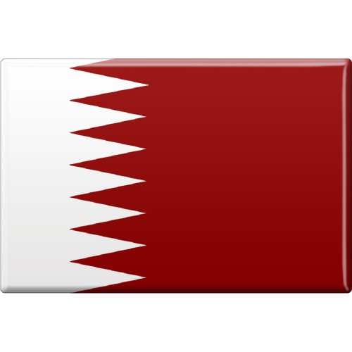 Kühlschrankmagnet - Flagge Fahne Bahrain - Gr.ca. 8x5,5 cm - 38059/1 - Magnet von Fan-O-Menal