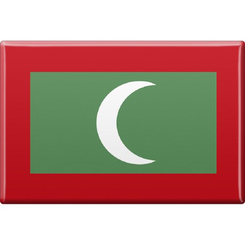 Kühlschrankmagnet - Länderflagge Malediven - Gr.ca. 8X 5,5 cm - 38077 - Magnet von Fan-O-Menal