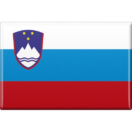 Kühlschrankmagnet - Länderflagge Slowenien - Gr.ca. 8x5,5 cm - 37824 - Magnet von Fan-O-Menal