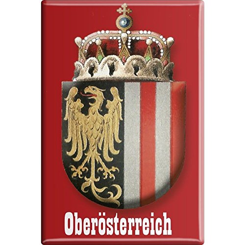 Kühlschrankmagnet - Wappen Oberösterreich - Gr. ca. 8 x 5,5 cm - 38107 - Magnet von Fan-O-Menal
