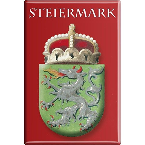 Kühlschrankmagnet - Wappen Steiermark - Gr. ca. 8 x 5,5 cm - 38113 - Küchenmagnet von Fan-O-Menal