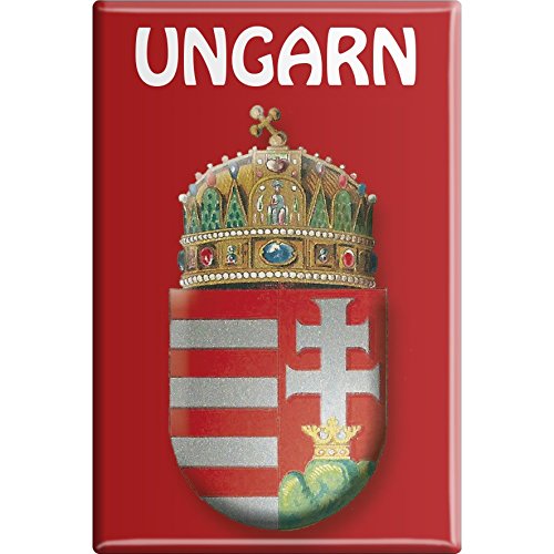 Kühlschrankmagnet - Wappen UNGARN - Gr. ca. 8 x 5,5 cm - 38115 von Fan-O-Menal