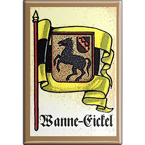 Kühlschrankmagnet - Wappen Wanne Eickel - Gr. ca. 8 x 5,5 cm - 37551 - Magnet Küchenmagnet von Fan-O-Menal