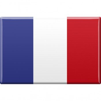 MAGNETBUTTON Länderflagge - FRANKREICH - France - Gr. ca. 8cm x 5,5cm - 38956 von Fan-O-Menal