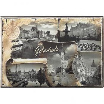 Magnet - Danzig - Gr. ca. 8x5,5 cm - 37606 - Küchenmagnet von Fan-O-Menal