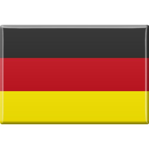 Magnet - Deutschland - Germany - Gr. ca. 8cm x 5,5cm -38938 Länderwappen Flagge von Fan-O-Menal
