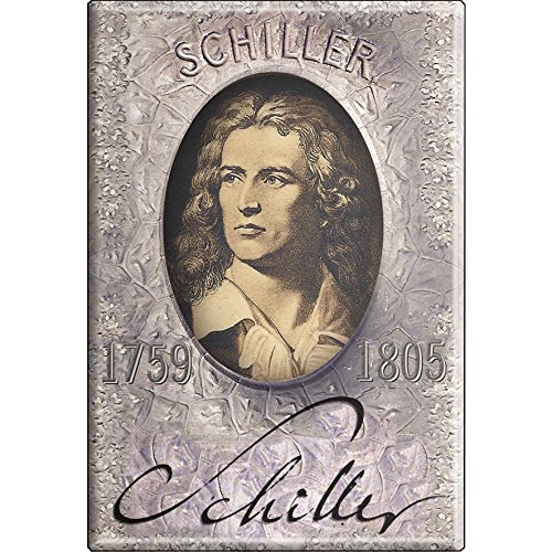 Magnet - Friedrich Schiller - Gr. ca. 8 x 5,5 cm - 38372 - Küchenmagnet von Fan-O-Menal