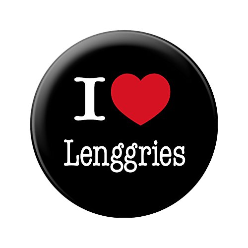 Magnet - I Love Lenggries - Gr. ca. 5,7 cm - 16049 - Küchenmagnet von Fan-O-Menal