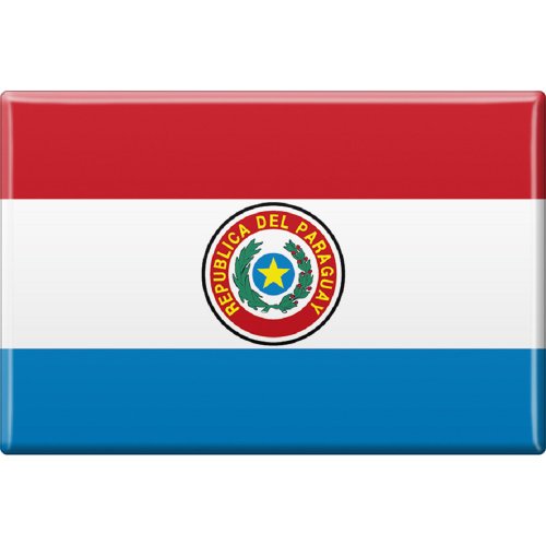 Magnet - Länderflagge Paraguay - Gr.ca. 8x5,5 cm - 37804 - Küchenmagnet von Fan-O-Menal