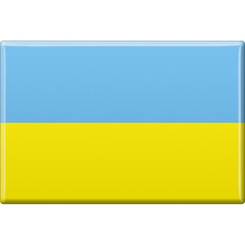 Magnet - Länderflagge Ukraine - Gr.ca. 8x5,5 cm - 37848 von Fan-O-Menal