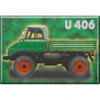 MAGNET - Unimog U406 - Gr. ca. 8 x 5,5 cm - 36504 - Küchenmagnet von Fan-O-Menal