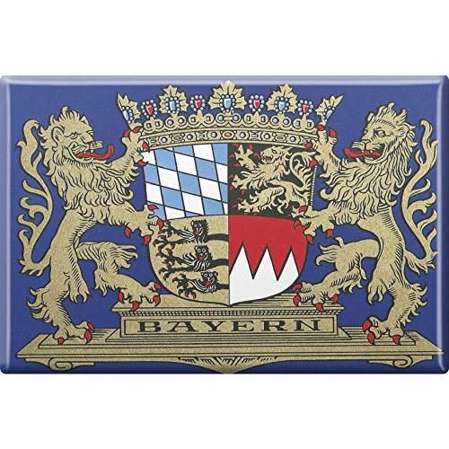 Magnet - Wappen Bayern - Gr. ca. 8 x 5,5 cm - 38762 - Küchenmagnet von Fan-O-Menal