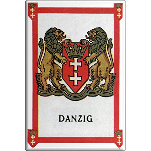 Magnetbutton mit Motiv - Danzig Wappen Nostalgie - Gr. ca. 8cm x 5,5cm (38252) Küchenmagnet von Fan-O-Menal