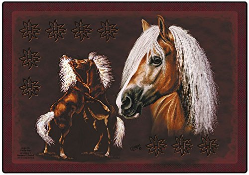 Mousepad Mauspad Eyecatcher für den Schreibtisch Motiv"PFERDE HAFLINGER PONY" NEU Gr. ca. 24 x 20cm (22507) von Fan-O-Menal