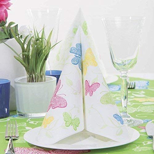 Servietten 20 Stk. - TISSUE mit Motiv - Schmetterling - Gr. 40 x 40cm - 39173 von Fan-O-Menal