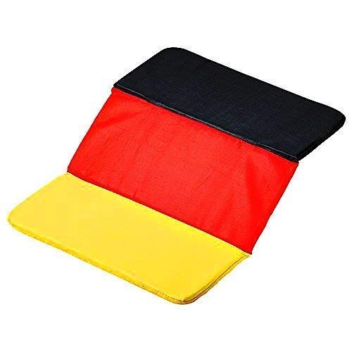 Sitzkissen Faltkissen in Deutschlandfarben schwarz-rot-gelb - Maße ca. 34cm x 26cm - 39964 von Fan-O-Menal